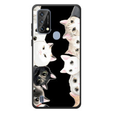 Чехол на <td>Блеквью А50 <tbody> с Котами (VPrint) – Взгляд котов