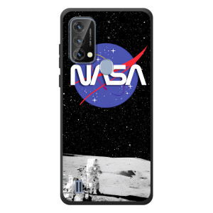 Силиконовый бампер с принтом "Наса" на Blackview A50 – Nasa на луне