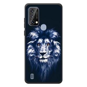 Чехол с картинкой на Blackview A50 – Лев - синий