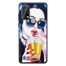 Чохол з картинкою Модні Дівчата Blackview A50 – Дівчина з коктейлем