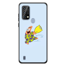 Чехол с картинкой Патрик на Blackview A50 (Патрик с подушкой)