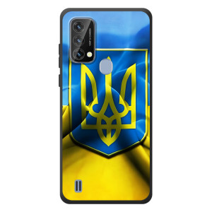 Чехол с картинкой (Патриотический ГЕРБ) на Blackview A50 (Герб и Флаг Украины)