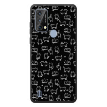 Чехол с принтом для Blackview A50 (AlphaPrint) Модные коты (Меленькие котики)