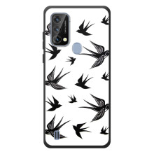 Чехол с птицами на Blackview A50 (VPrint) (Ласточки)