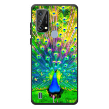 Чехол с птицами на Blackview A50 (VPrint) (Яркий Павлин)