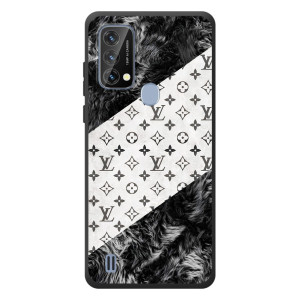 Чехол Стиль Louis Vuitton на Blackview A50 – LV на белом