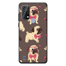 Чехол (ТПУ) Милые собачки для Blackview A50 (Собачки Мопсики)
