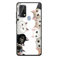 Чехол с милыми котиками на 承認Blackview A50 – Черно-белые котики