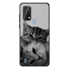 Чехол с рисунком кот на Blackview A50 (Пара котов)