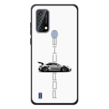 Чехол с авто Порше для Blackview A50 – белый Порше