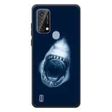 Силіконовий бампер з картинкою звірів для Blackview A50 (Пащу Акули)