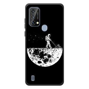 Силиконовый Чехол с принтом "Космонавты" на Blackview A50 – Космонавт