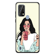 Силіконовый Чохол на Blackview A50 з картинкой Модных девушек (З напоєм)