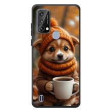 Друкований чохол 'Звірята з кавою' для Blackview A50 – Песик з кавою