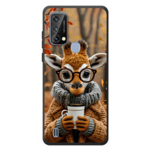 Друкований чохол 'Звірята з кавою' для Blackview A50 – Жираф з кавою