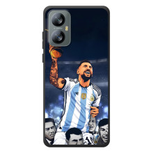 Чехлы для Blackview A52 Pro (Leo чемпион) (AlphaPrint) (Месси с кубком)