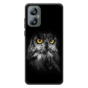 Чехлы с принтом СОВЫ для Blackview A52 Pro – Сова на чёрном