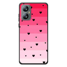 Чохли з тематикою "Маленькі Сердчеки" на Blackview A52 Pro (Чорні сердечка)