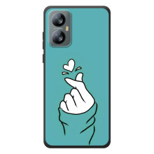 Чохол (Знак сердечка) для Blackview A52 Pro – Сердечко на бірюзовому