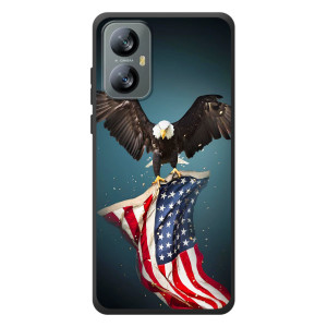 Чехол Флаг USA для Blackview A52 Pro – Орел и флаг