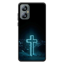 Чехол для Blackview A52 Pro (AlphaPrint) - (Христианские) (Крест и город)
