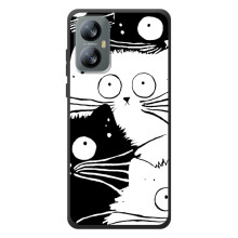 Бампер з зображенням Котиків для Чорнийперегляд A52 Про (КОТИКИ)