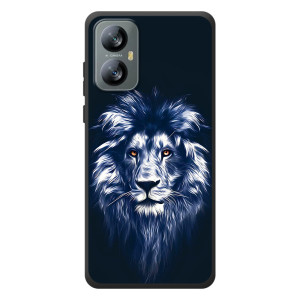 Чехол с картинкой на Blackview A52 Pro – Лев - синий
