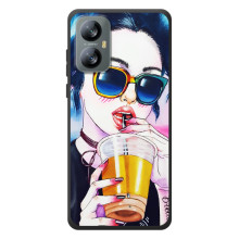Чохол з картинкою Модні Дівчата Blackview A52 Pro (Дівчина з коктейлем)