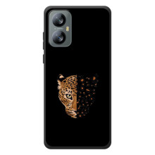 Чохол з леопардовим принтом на Blackview A52 Pro – Леопард на чорному