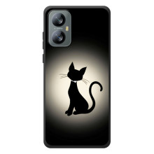 Чехол с принтом для Blackview A52 Pro (AlphaPrint) Модные коты (Силуэт котика)