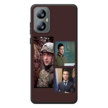 Чехол для Blackview A52 Pro (AlphaPrint - с принтом Зеленского) (Президент)