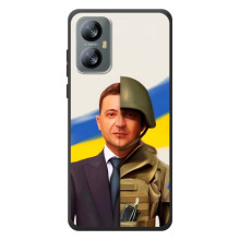 Чехол для Blackview A52 Pro (AlphaPrint - с принтом Зеленского) (Зеленский солдат)