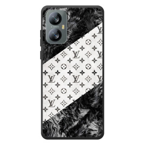 Чехол Стиль Louis Vuitton на Blackview A52 Pro – LV на белом