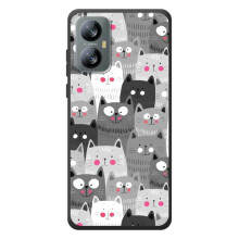 Чехол с милыми котиками на Блэквью А52 Про (Коллаж с котами)