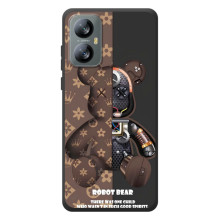 Чехол с брендом Луи Витон на Блэквью А52 Про – Мишка робот