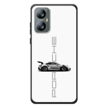 Чехол с авто Порше для Blackview A52 Pro – белый Порше