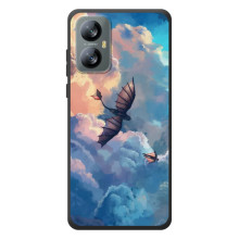 Чехол с принтом дракон Беззубик для Блэквью А52 Про (Беззубик в небе)