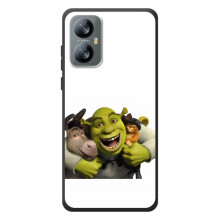 Друкований чохол з принтом Шрек для Blackview A52 Pro – Шрек осел і кіт