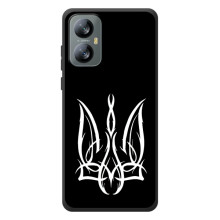 Чехол с украинским гербом на Blackview A52 Pro (Герб на черном)