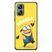 Мультяшний принт на Чохол для Чорнийперегляд A52 Про – Banana