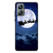 Новогодние Чехлы для Блэквью А52 Про (VPrint) (Санта - луна)