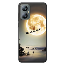 Новогодние, Праздничные Чехлы для Blackview A52 Pro - 2024 год – Санта на луне