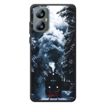 Новогодние, Праздничные Чехлы для Blackview A52 Pro - 2024 год – Зимний поезд