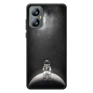 Силиконовый Чехол с принтом "Космонавты" на Blackview A52 Pro – Космонавт романтик