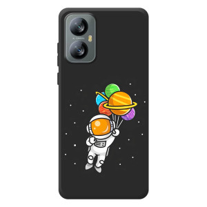 Силиконовый Чехол с принтом "Космонавты" на Blackview A52 Pro – Космонавт с шариками