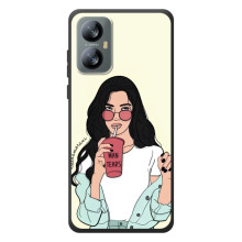 Силіконовый Чохол на Blackview A52 Pro з картинкой Модных девушек – З напоєм
