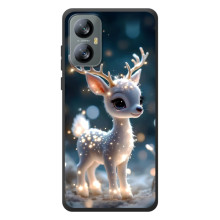 Яркий чехол для Blackview A52 Pro с Зимними Оленятами (Блистающий оленёнок)