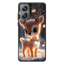 Яркий чехол для Blackview A52 Pro с Зимними Оленятами (Оленёнок)