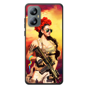 ЗСУ Чохли (TPU) для Blackview A52 Pro – Жінка солдат