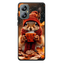 Друкований чохол 'Звірята з кавою' для Blackview A52 Pro (Білка з кавою)